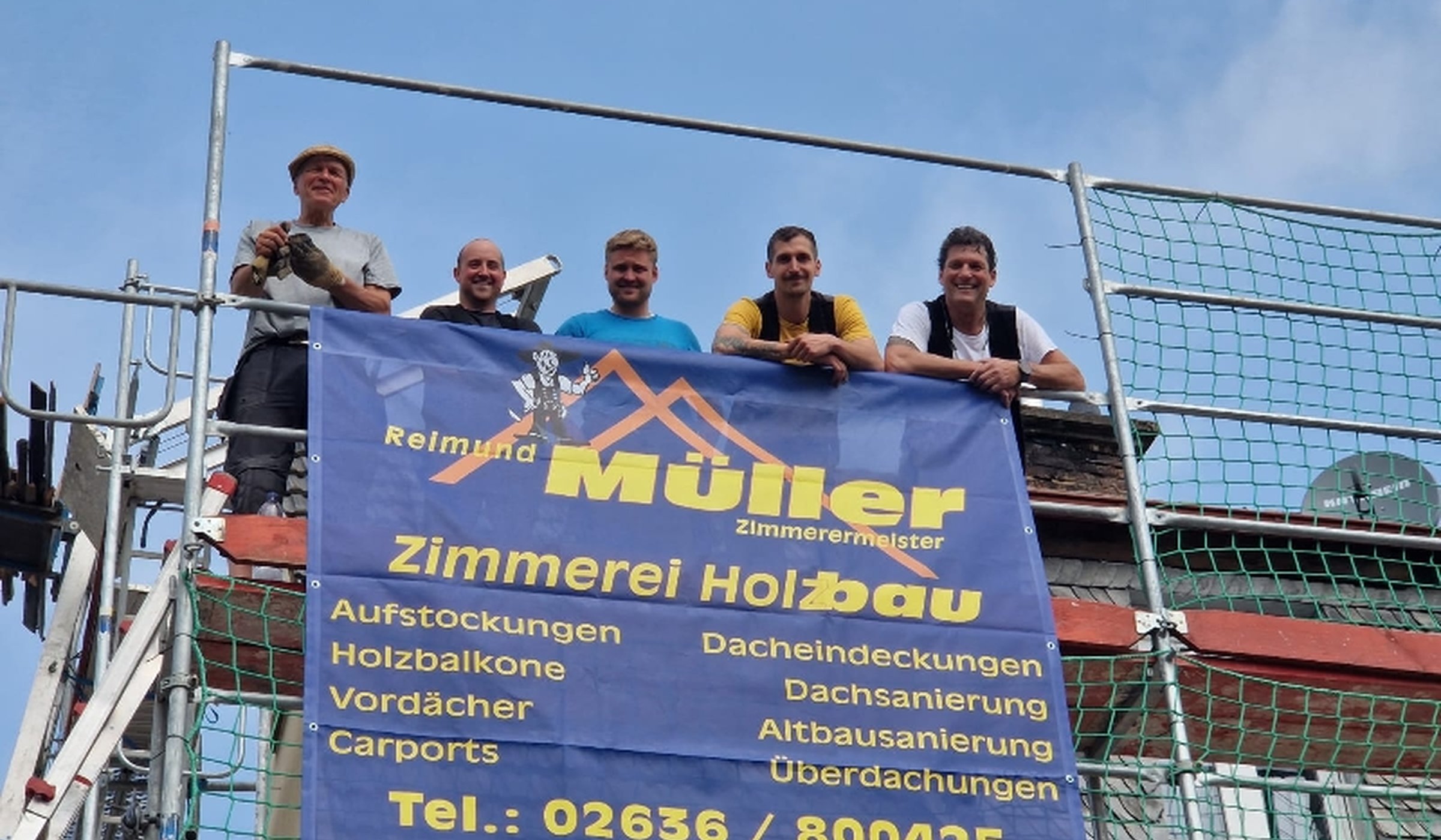 Team der Zimmerei Reimund Müller